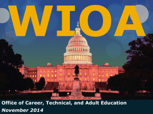 WIOA Overview Presentation - Minnesota Adult Basic Education