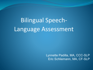 BilingualAssessment - Metro Speech Language Network