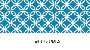 Writing Emails - web