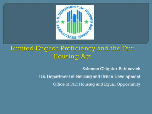 HUD Powerpoint on LEP and Housing (ppt)