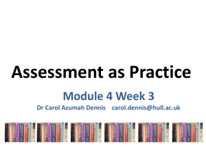 Assessment in practice - Post16Teachers-Hull