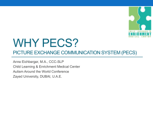 Why pecs? - Child Early Intervention Medical Center