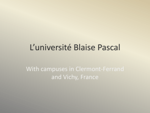 L*université Blaise Pascal