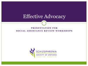 Effective Advocacy Presentation