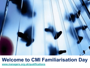 Welcome to CMI - Chartered Management Institute
