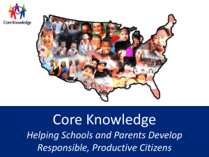 PPT - Core Knowledge® Foundation