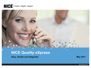 NICE Quality eXpress