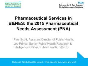 Pharmaceutical Needs Assessment Jan 2015