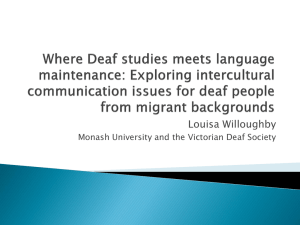 Where Deaf studies meets language maintenance
