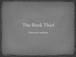 The Book Thief: Character Analysis