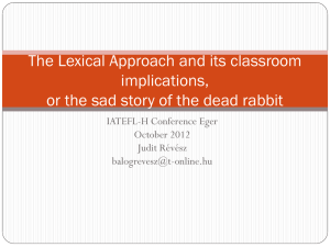 The Lexical Approach PPT