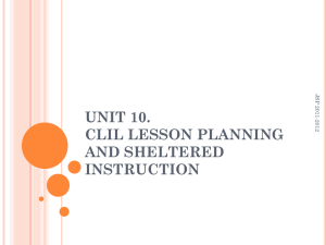 unit 10 - CLIL LESSON PLANNING - clil