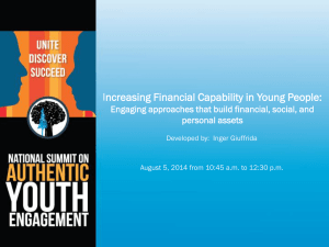 Financial Capability - Jim Casey Youth Opportunities Initiative