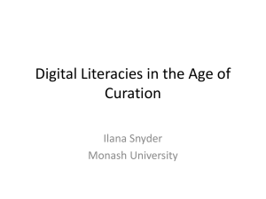 the age of curation