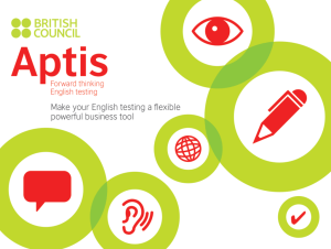 Aptis – forward thinking English testing tool