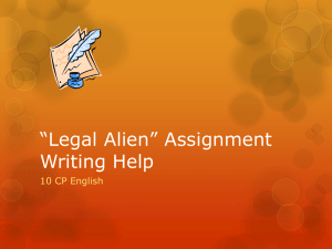 *Legal Alien* Assignment Writing Help