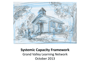 Oct 2013 Capacity Framework - Grand Valley State University