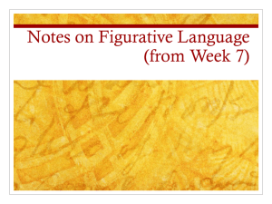 Figurative Language Notes from Week 7