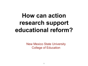 NMSU Action Research - International and Border Programs