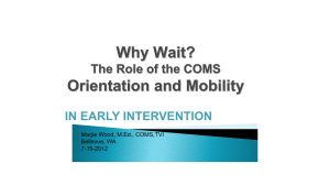 Orientation and Mobility - Association for Education and