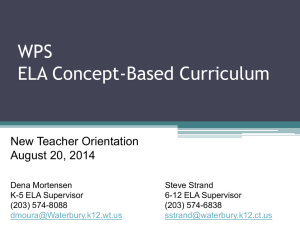 WPS Concept-Based Curriculum