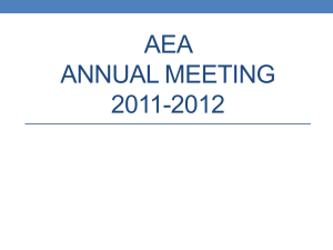 AEA annual Meeting 2011-2012 - Arlington Education Association