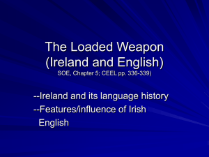 The Loaded Weapon (Ireland and English) SOE, Chapter 5