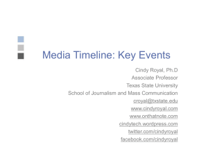 timeline - Cindy Royal