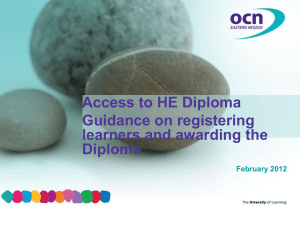 Access to HE Diploma - Gateway Qualifications