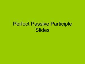 Perfect Passive Participle Slides