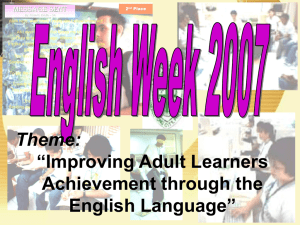 English Week Presentation
