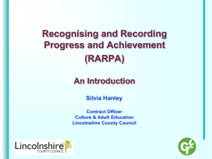 RARPA Presentation by Silvia Hanley