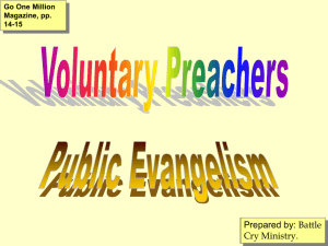 Voluntary Preachers - Battle Cry Ministry
