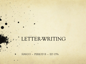 LETTER-WRITING