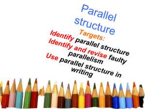 L.III.2 Demonstrate Internal Parallelism