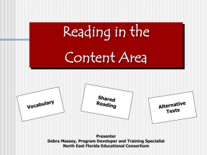 Reading in the Content Area