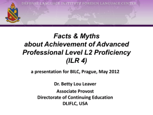 Facts & Myths About Advanced L2