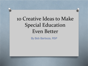10 Creative Ideas to Make Special Education Even Better