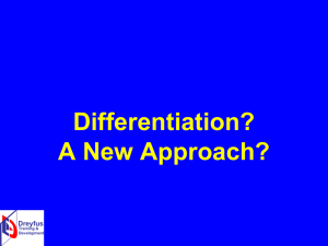 Differentiation - Dreyfus Training and Development`s website