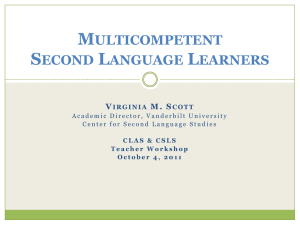 Redefining Foreign Language Learning Goals in Terms of Multi