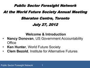 foresight - Institute for Alternative Futures