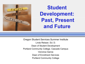 The Role of Student Development in the Community College