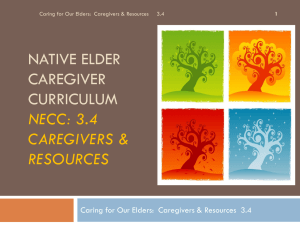Native elder caregiver curriculum necc