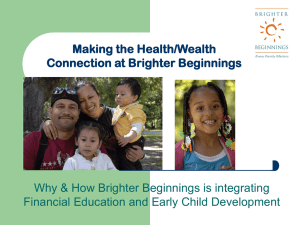 Brighter Beginnings, Health Wealth Connection