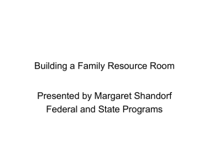 Building a Family Resource Room - the School District of Palm