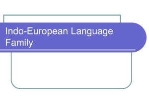 Indo-European Language Branch