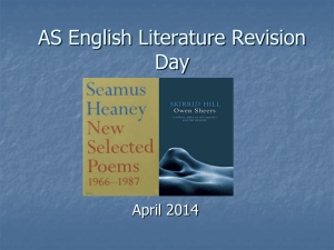 AS Literature Revision Day PowerPoint