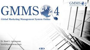Module 3 - GMMSO 4 Global Marketing Management System Online