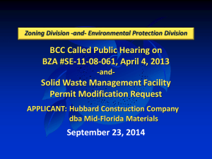 2014-09-23 Public Hearing Solid Waste Permit Mid Florida Materials