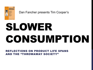 tedtalk slow consumption (Dan F)